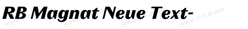 RB Magnat Neue Text字体转换